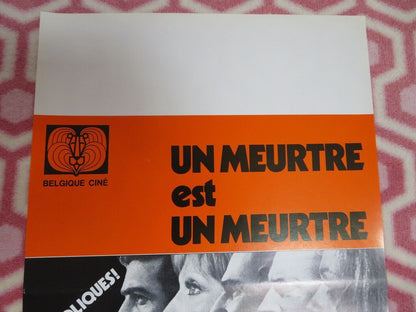 UN MEURTE EST UN MEURTRE/ Murder Is a Murder BELGIUM (21"x 13.5) POSTER 1972 Movie posters