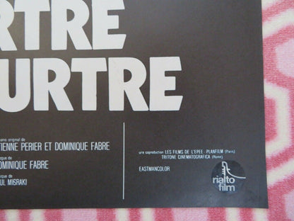 UN MEURTRE EST UN MEURTRE / Murder Is a Murder FRENCH MOYENNE POSTER 1972 Movie posters