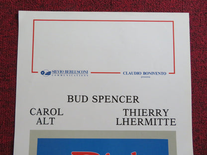 UN PIEDE IN PARADISO ITALIAN LOCANDINA POSTER BUD SPENCER CAROL ALT 1991 Rendezvous Cinema Movie posters
