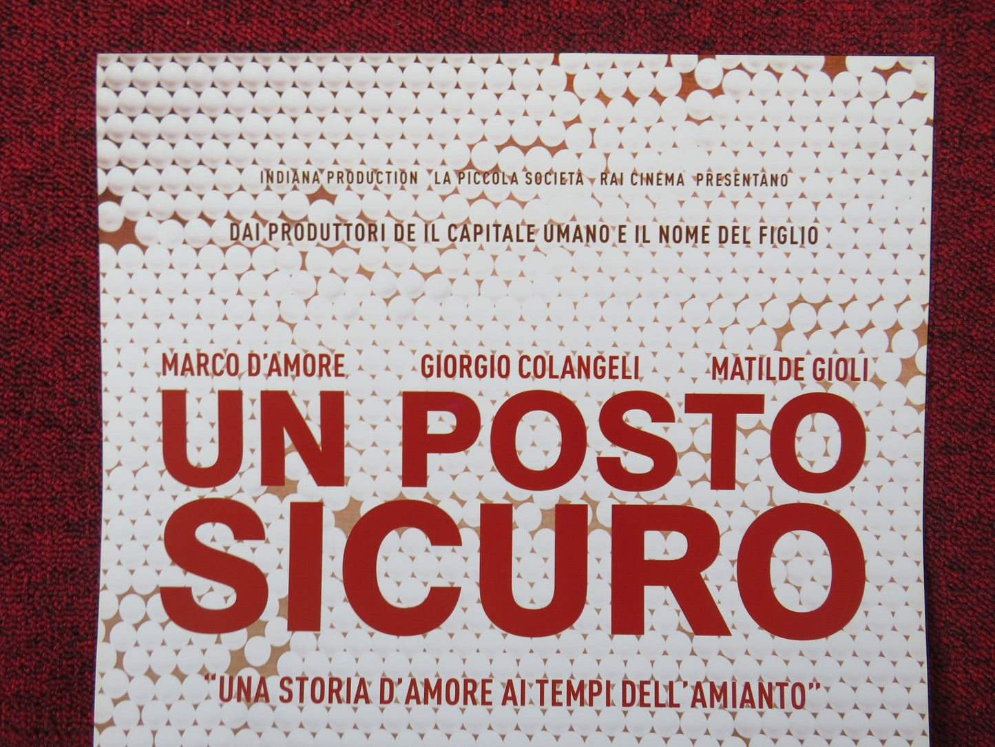 UN POSTO SICURO ITALIAN LOCANDINA POSTER MARCO D'AMORE GIORGIO COLANGELI 2015 Rendezvous Cinema Movie posters