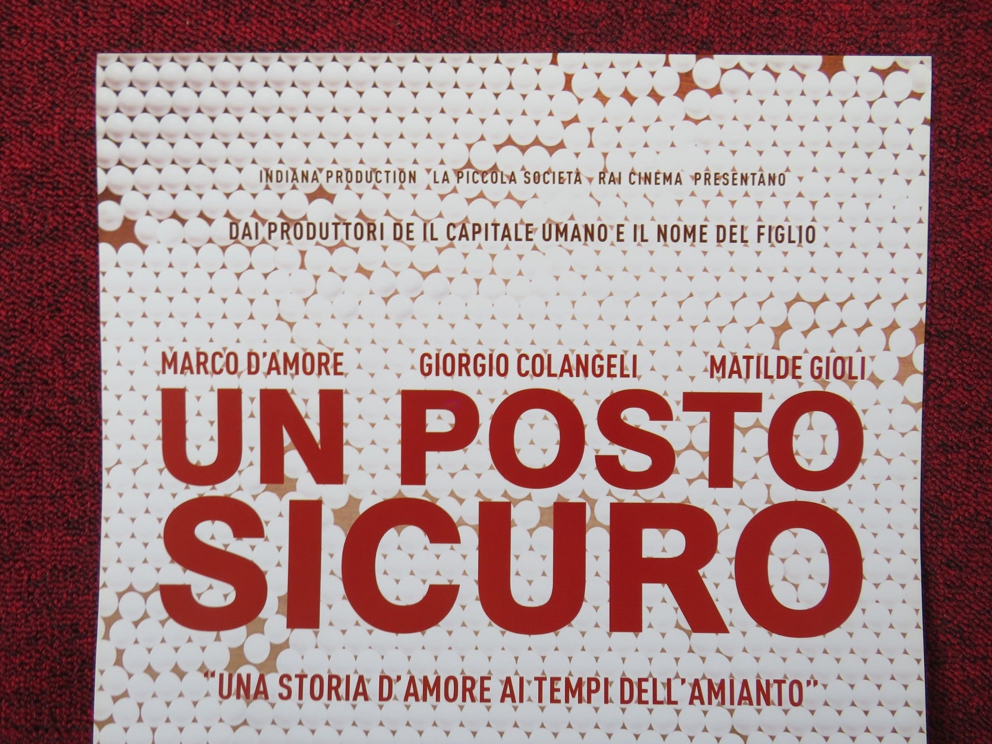 UN POSTO SICURO ITALIAN LOCANDINA POSTER MARCO D'AMORE GIORGIO COLANGELI 2015 Rendezvous Cinema Movie posters