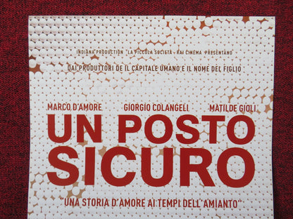 UN POSTO SICURO ITALIAN LOCANDINA POSTER MARCO D'AMORE GIORGIO COLANGELI 2015 Rendezvous Cinema Movie posters