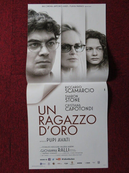 UN RAGAZZO D'ORO ITALIAN LOCANDINA (27"x12.5") POSTER SHARON STONE 2014 - Rendezvous Cinema