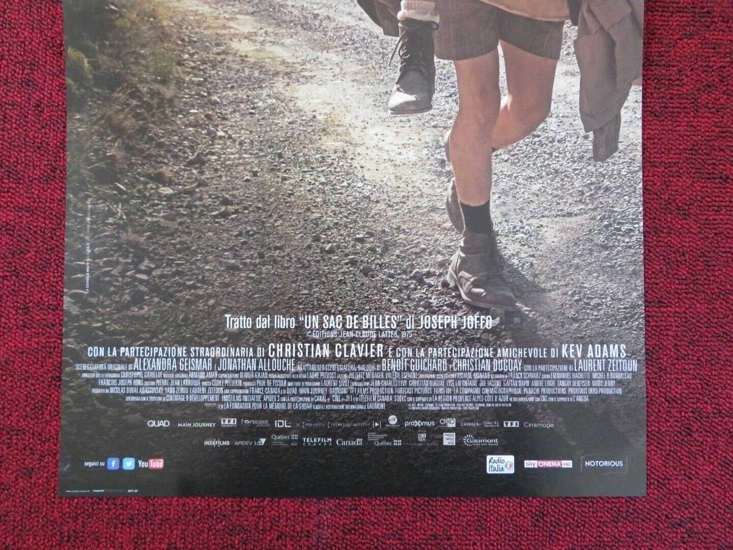 UN SACCHETTO DI BIGLIE ITALIAN LOCANDINA (26.5"x12.5") POSTER P BRUEL 2017 Rendezvous Cinema Movie posters