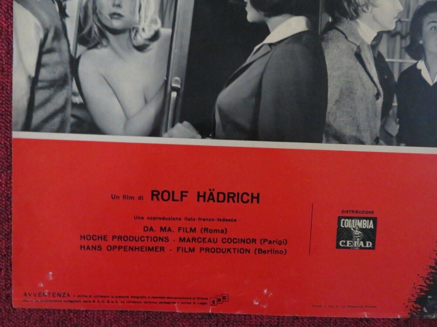 UN TRENO E' FERMO A BERLINO / STOP TRAIN 349 ITALIAN FOTOBUSTA POSTER 1963 - Rendezvous Cinema