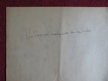 UN TROPEZON CUALQUIERA DA EN LA VIDA FOLDED ARGENTINA POSTER ALBERTO CASTILLO - Rendezvous Cinema