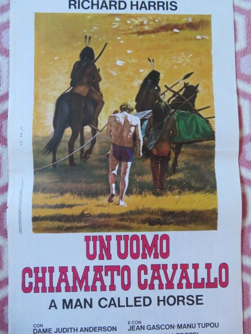 UN UOMO CHIAMATO CAVALLO ITALIAN LOCANDINA (27.5"x13") POSTER R HARRIS 1969 - Rendezvous Cinema
