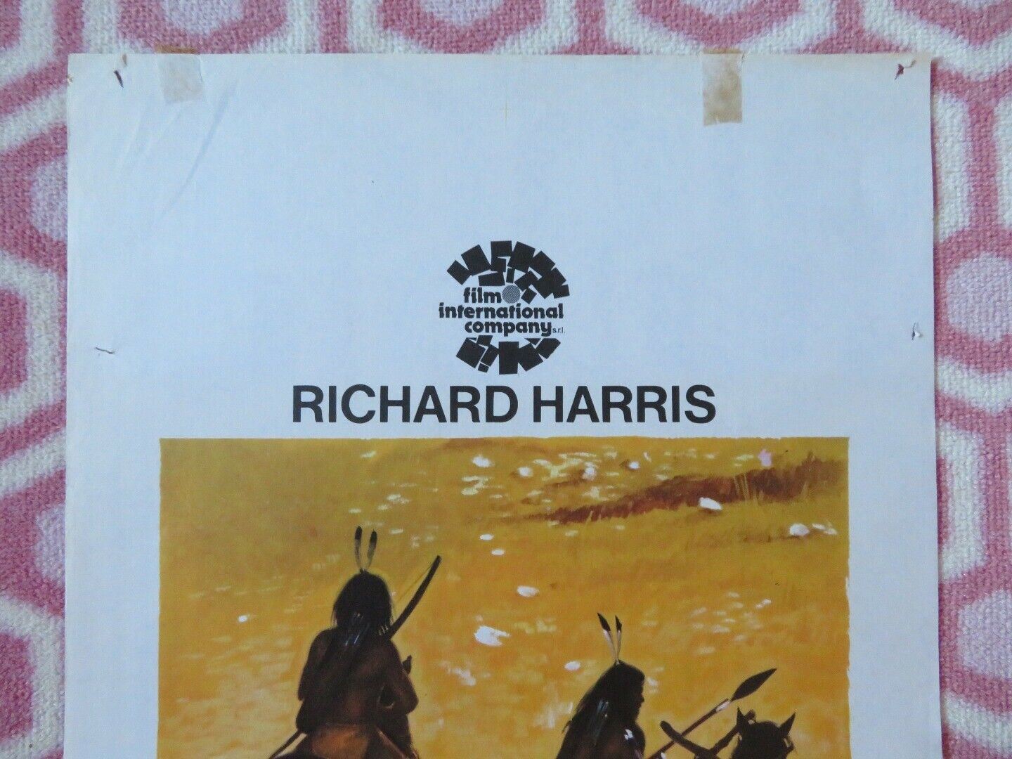 UN UOMO CHIAMATO CAVALLO ITALIAN LOCANDINA (27.5"x13") POSTER R HARRIS 1969 - Rendezvous Cinema