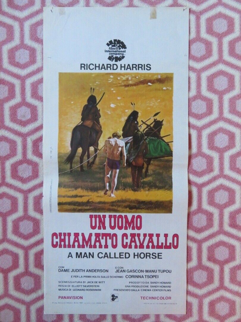 UN UOMO CHIAMATO CAVALLO ITALIAN LOCANDINA (27.5"x13") POSTER R HARRIS 1969 - Rendezvous Cinema