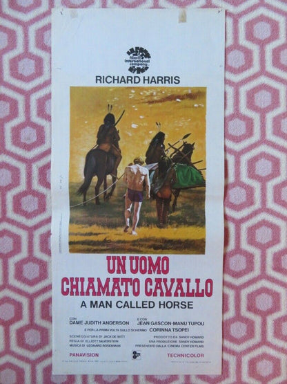 UN UOMO CHIAMATO CAVALLO ITALIAN LOCANDINA (27.5"x13") POSTER R HARRIS 1969 - Rendezvous Cinema