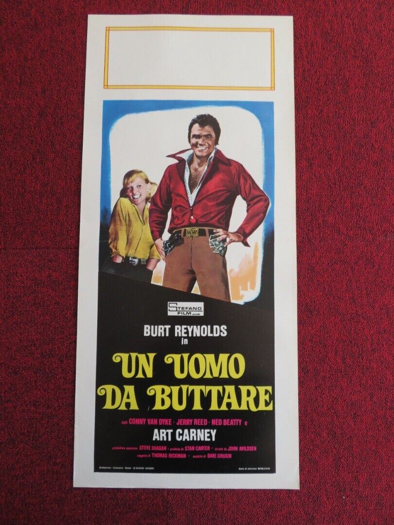 UN UOMO DA BUTTARE ITALIAN LOCANDINA (27.5"x12.5") POSTER 1975 Rendezvous Cinema Movie posters