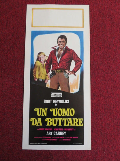 UN UOMO DA BUTTARE ITALIAN LOCANDINA (27.5"x12.5") POSTER 1975 Rendezvous Cinema Movie posters