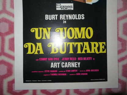 UN UOMO DA BUTTARE ITALIAN LOCANDINA (27.5"x12.5") POSTER BURT REYNOLDS 1978 Movie posters