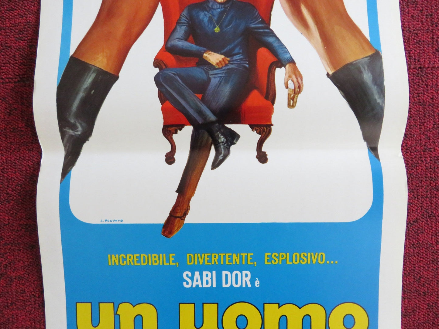 UN UOMO DA LETTO / CREAM ITALIAN LOCANDINA POSTER SABI DORR ROLF ZACKER 1972 Rendezvous Cinema Movie posters