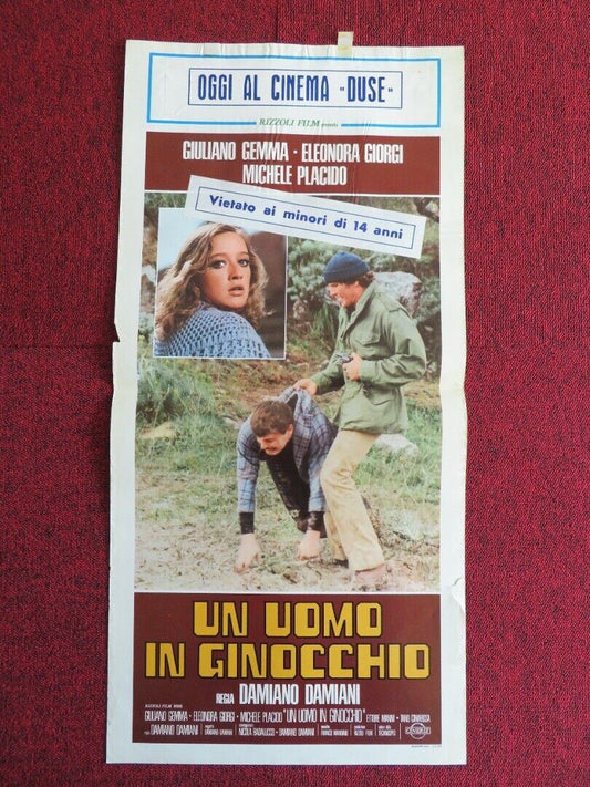 UN UOMO IN GINOCCHIO ITALIAN LOCANDINA(27.5"x13.5") POSTER GIUKIANO GEMMA 1979 Movie posters