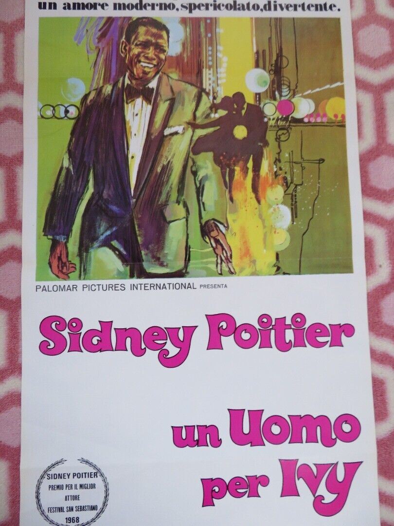 UN UOMO PER IVY /For Love of Ivy ITALIAN LOCANDINA (27.5"x 12.5") POSTER 1968 - Rendezvous Cinema