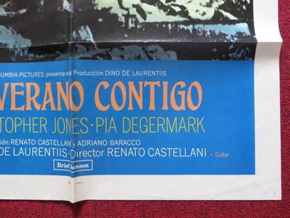UN VERANO CONTIGNO / BRIEF SEASON SPANISH ONE SHEET FOLDED POSTER 1970 - Rendezvous Cinema