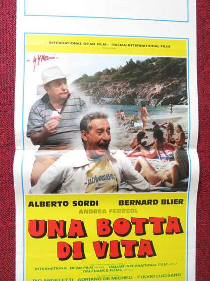 UNA BOTTA DI VITA ITALIAN LOCANDINA POSTER ALBERTO SORDI BERNARD BLIER 1988 Rendezvous Cinema Movie posters