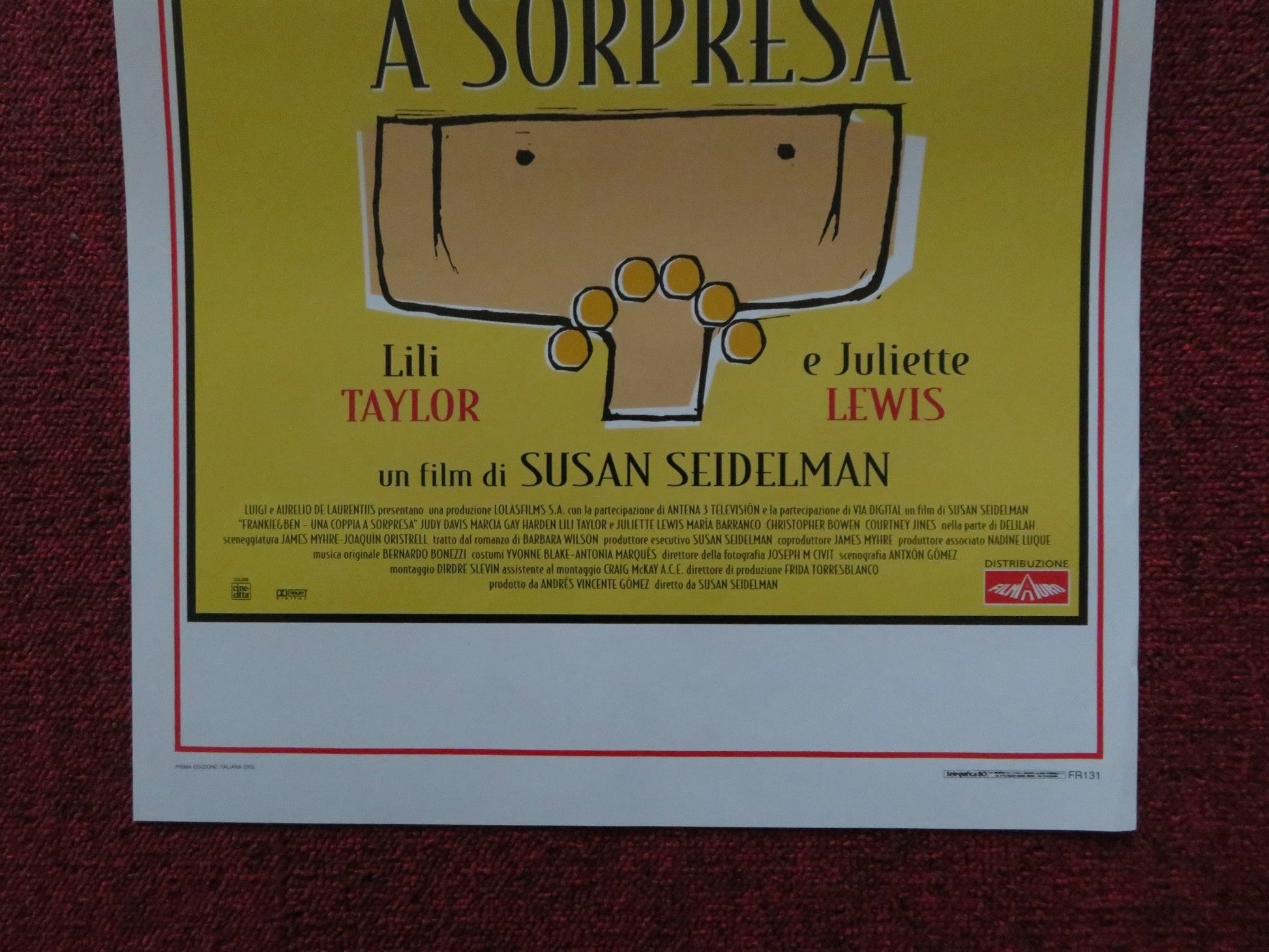 UNA COPPIA A SORPRESA ITALIAN LOCANDINA POSTER JUDY DAVIS MARCIA GAY HARDEN 2001 Rendezvous Cinema Movie posters