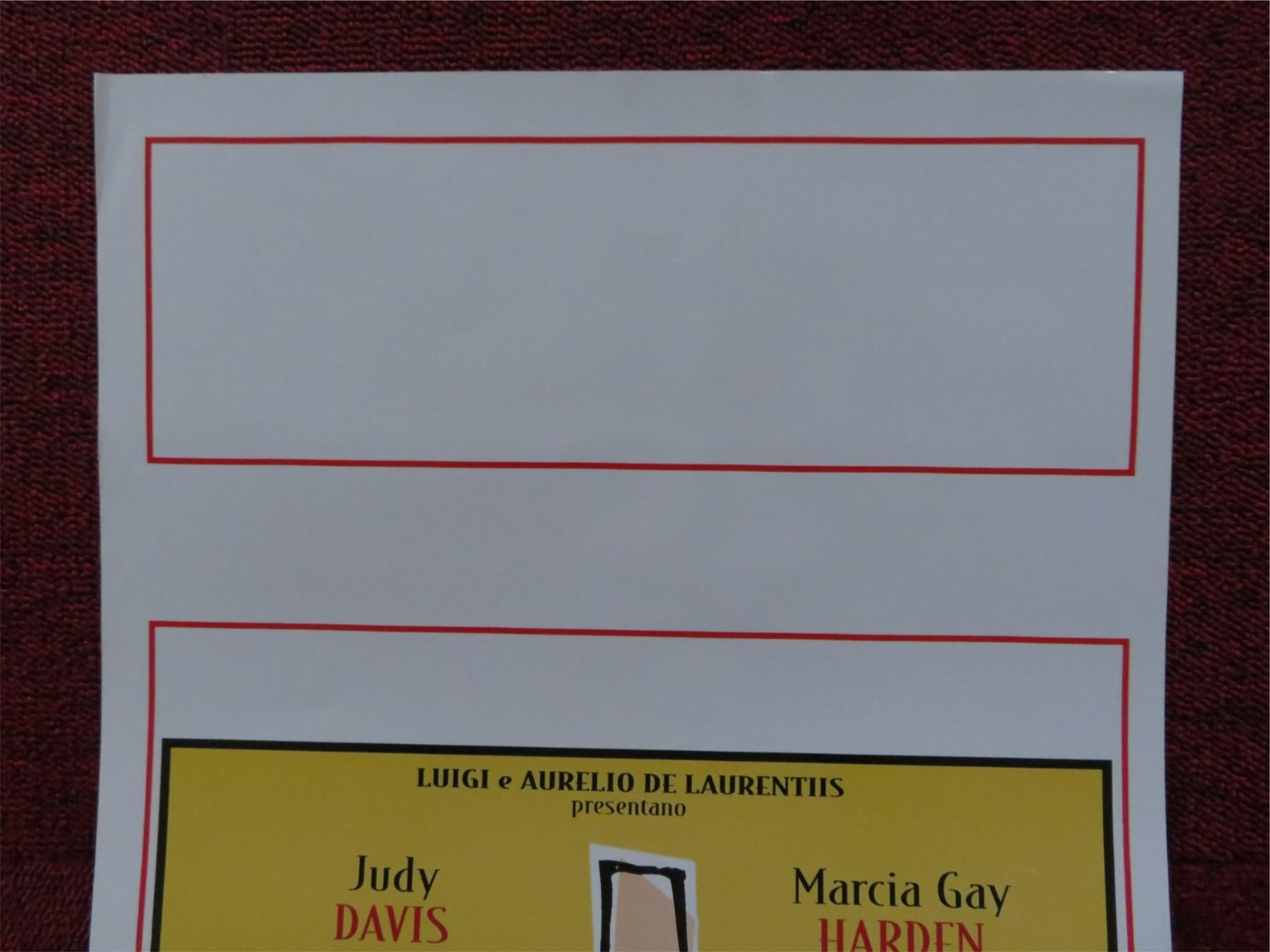 UNA COPPIA A SORPRESA ITALIAN LOCANDINA POSTER JUDY DAVIS MARCIA GAY HARDEN 2001 Rendezvous Cinema Movie posters