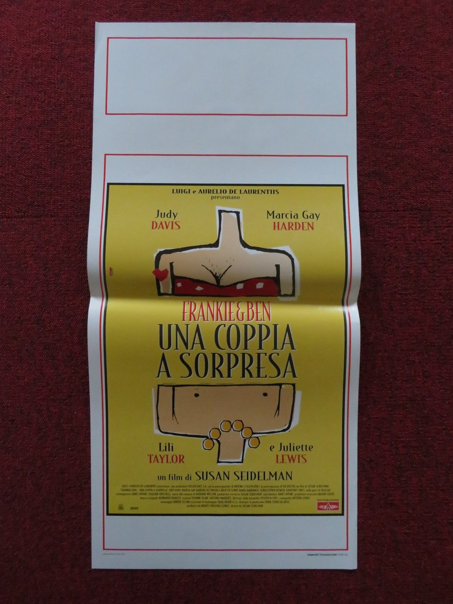 UNA COPPIA A SORPRESA ITALIAN LOCANDINA POSTER JUDY DAVIS MARCIA GAY HARDEN 2001 Rendezvous Cinema Movie posters