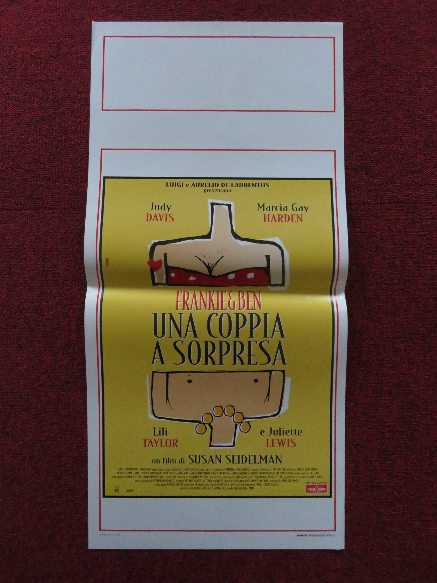 UNA COPPIA A SORPRESA ITALIAN LOCANDINA POSTER JUDY DAVIS MARCIA GAY HARDEN 2001 Rendezvous Cinema Movie posters