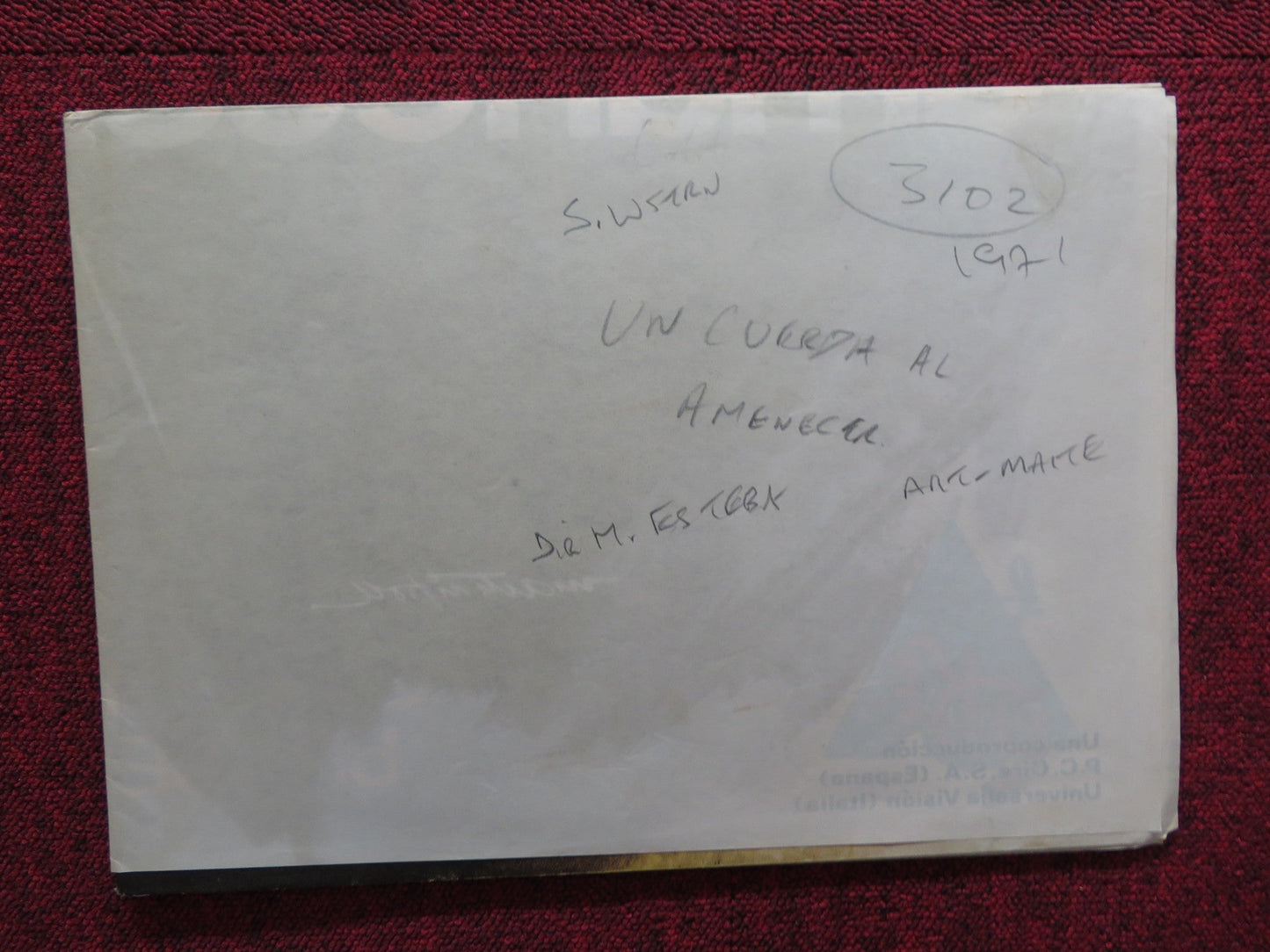 UNA CUERDA AL AMANECER SPANISH POSTER PIERRE BRICE STEVEN TEDD 1972 Rendezvous Cinema Movie posters