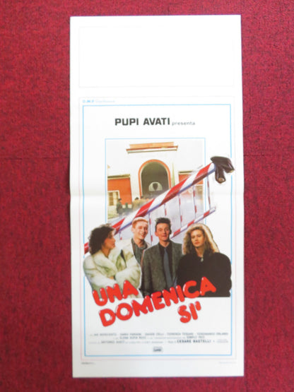 UNA DOMENICA SI ITALIAN LOCANDINA POSTER NIK NOVECENTO DARIO PARISINI 1986 Rendezvous Cinema Movie posters