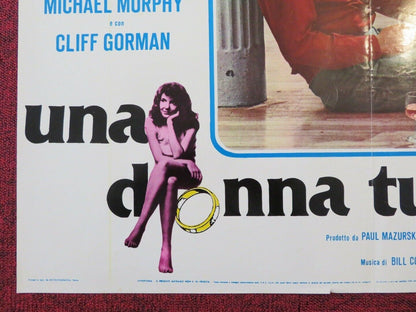 UNA DONA TUTTA SOLA / AN UNMARRIED WOMAN - A ITALIAN FOTOBUSTA POSTER 1978 Movie posters