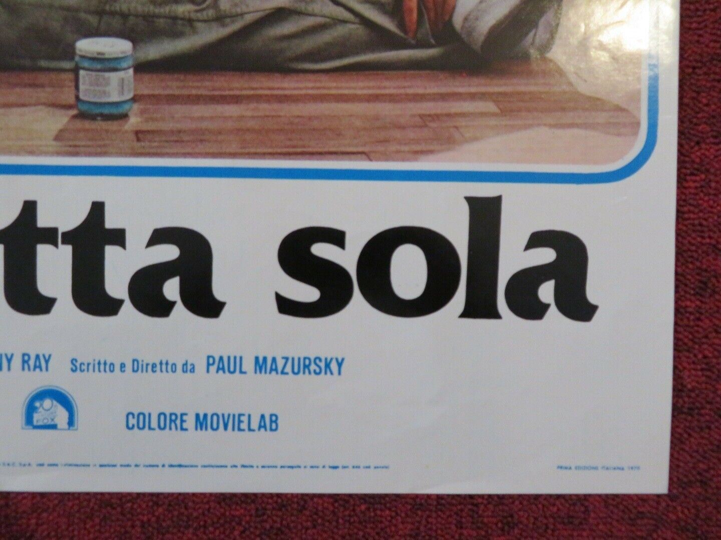 UNA DONA TUTTA SOLA / AN UNMARRIED WOMAN - A ITALIAN FOTOBUSTA POSTER 1978 Movie posters