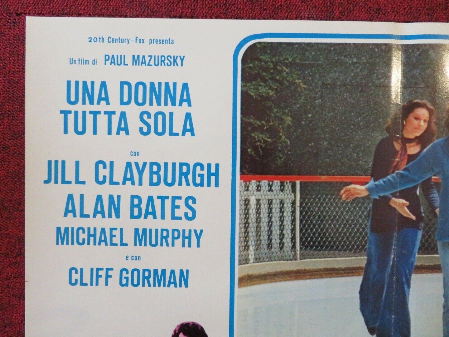 UNA DONA TUTTA SOLA / AN UNMARRIED WOMAN - C ITALIAN FOTOBUSTA POSTER CLAYBURGH - Rendezvous Cinema