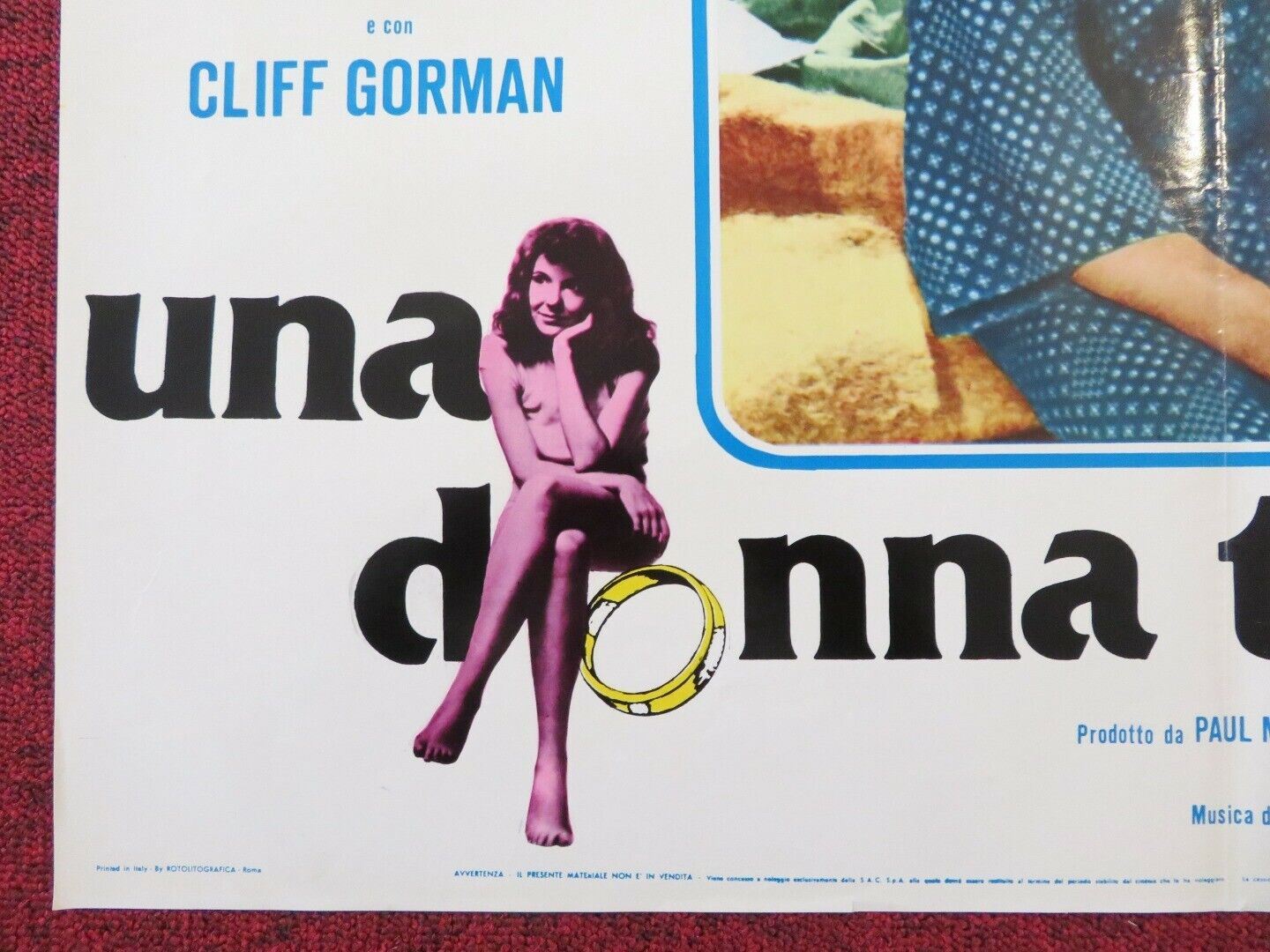 UNA DONA TUTTA SOLA / AN UNMARRIED WOMAN - D ITALIAN FOTOBUSTA POSTER CLAYBURGH Movie posters