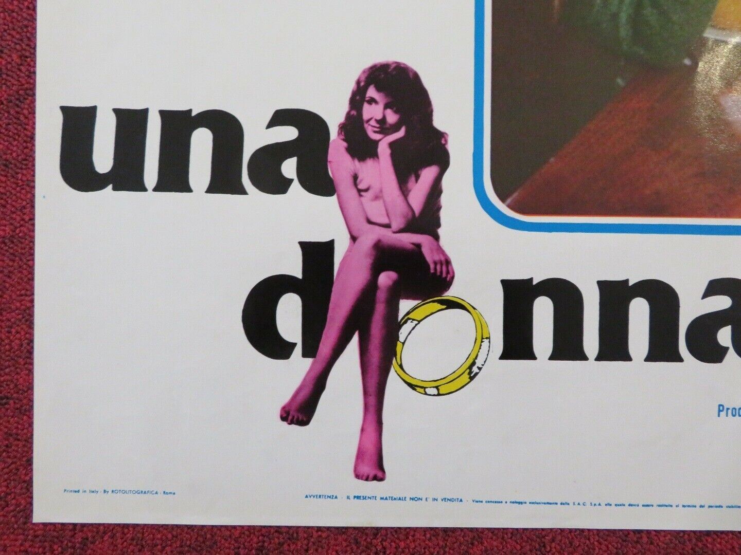 UNA DONA TUTTA SOLA / AN UNMARRIED WOMAN - E ITALIAN FOTOBUSTA POSTER ALAN BATES - Rendezvous Cinema