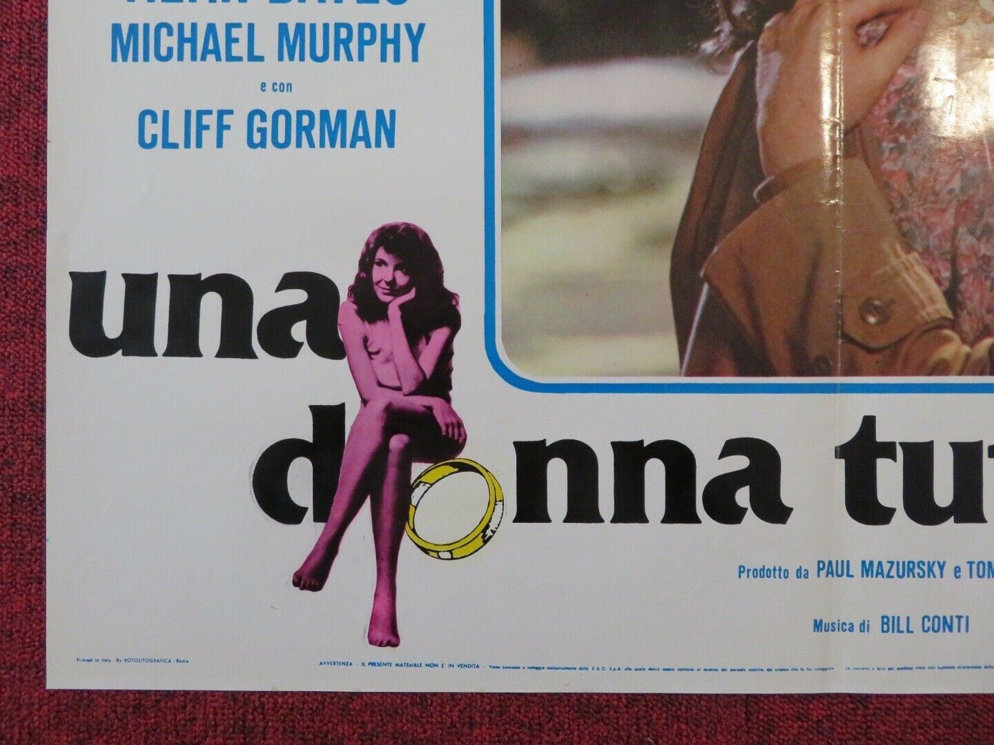 UNA DONA TUTTA SOLA / AN UNMARRIED WOMAN - F ITALIAN FOTOBUSTA POSTER 1978 - Rendezvous Cinema