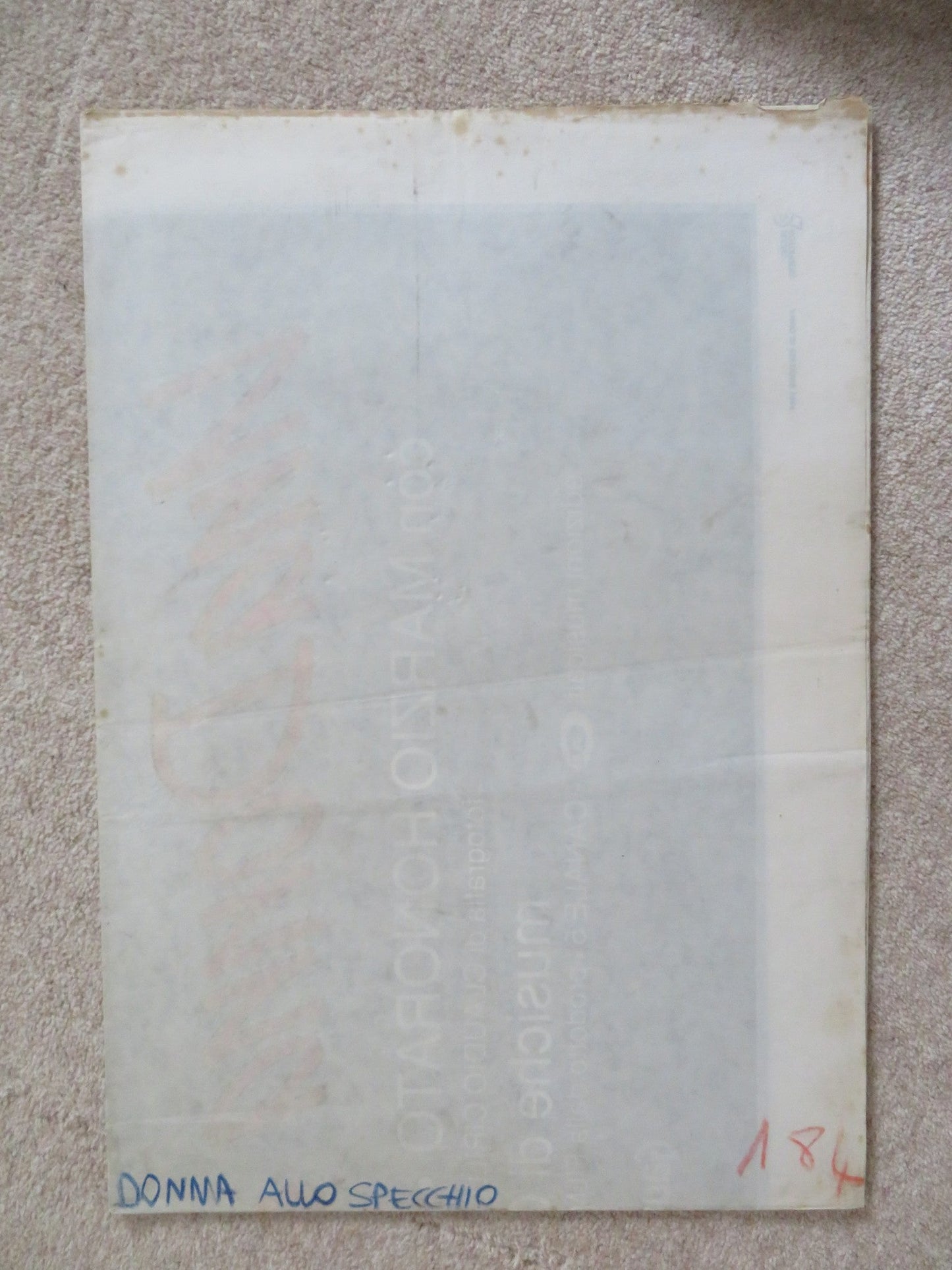 UNA DONNA ALLO SPECCHIO ITALIAN 2 FOGLIO POSTER STEFANIA SANDRELLI M.HONORA 1984 Rendezvous Cinema Movie posters