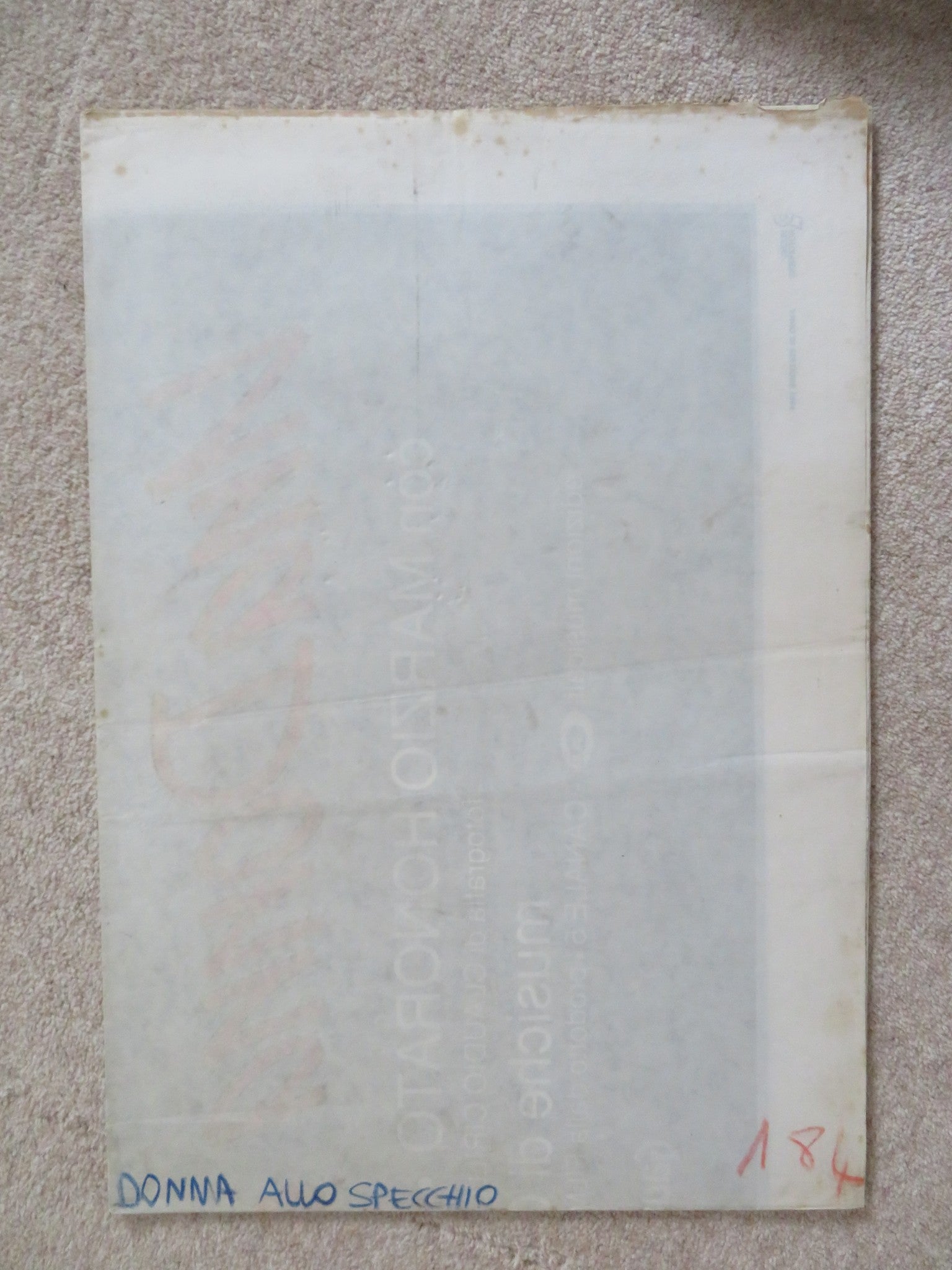 UNA DONNA ALLO SPECCHIO ITALIAN 2 FOGLIO POSTER STEFANIA SANDRELLI M.HONORA 1984 Rendezvous Cinema Movie posters