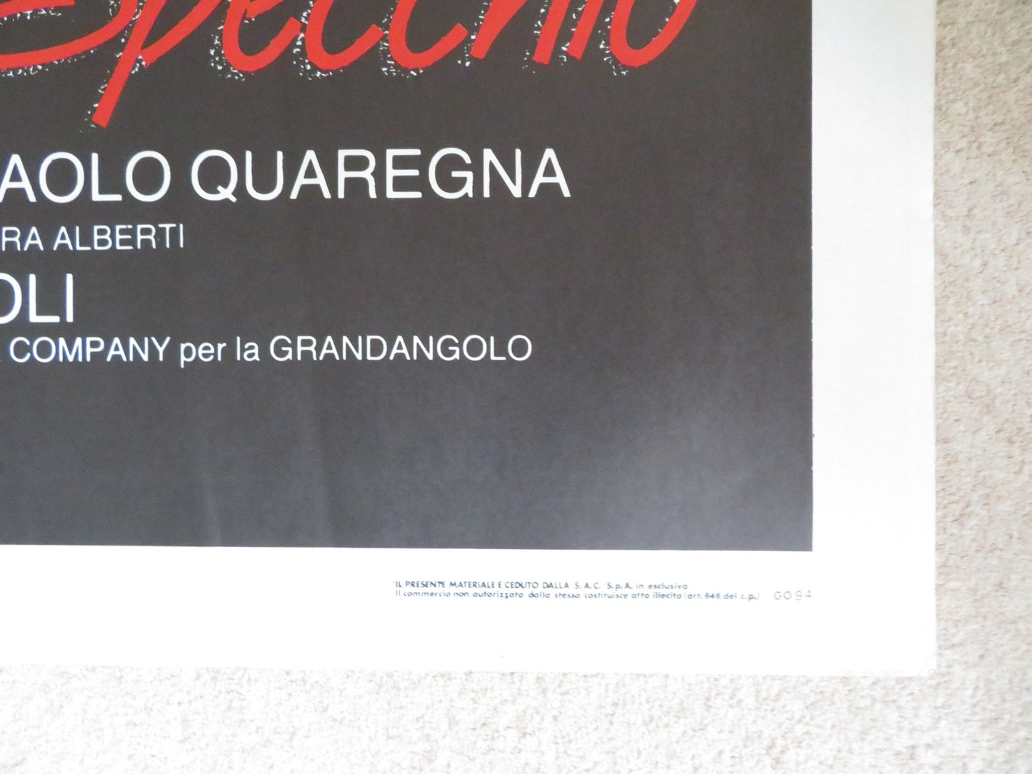 UNA DONNA ALLO SPECCHIO ITALIAN 2 FOGLIO POSTER STEFANIA SANDRELLI M.HONORA 1984 Rendezvous Cinema Movie posters