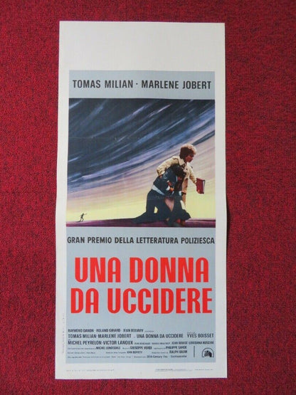 UNA DONNA DA UCCIDERE ITALIAN LOCANDINA (27.5"x13") POSTER TOMAS MILIAN 1975 Movie posters