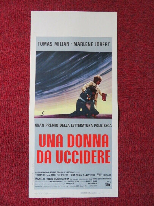 UNA DONNA DA UCCIDERE ITALIAN LOCANDINA (27.5"x13") POSTER TOMAS MILIAN 1975 Movie posters