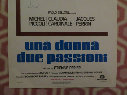 UNA DONNA DUE PASSIONI / Fire's Share ITALIAN LOCANDINA (27.5"x13") POSTER 1978 Movie posters