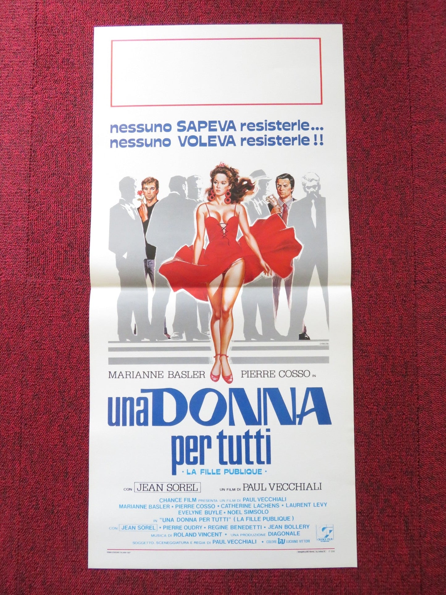 UNA DONNA PER TUTTI ITALIAN LOCANDINA POSTER MARIANNE BASLER JEAN SOREL 1986 Rendezvous Cinema Movie posters