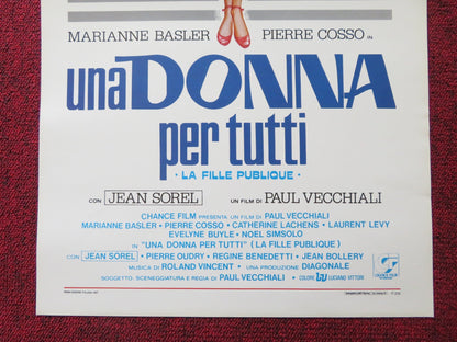 UNA DONNA PER TUTTI ITALIAN LOCANDINA POSTER MARIANNE BASLER JEAN SOREL 1986 Rendezvous Cinema Movie posters