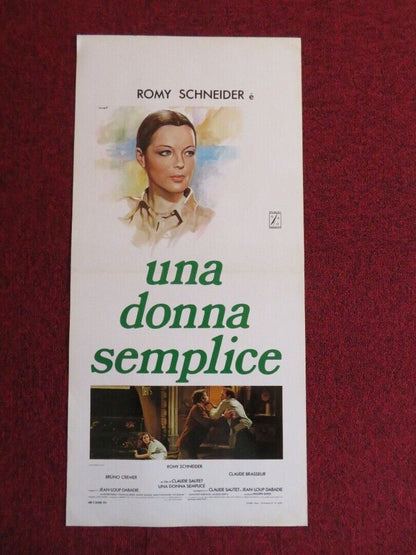 UNA DONNA SEMPLICE / A Simple Story ITALIAN LOCANDINA (27.5"x13") POSTER 1978 Movie posters