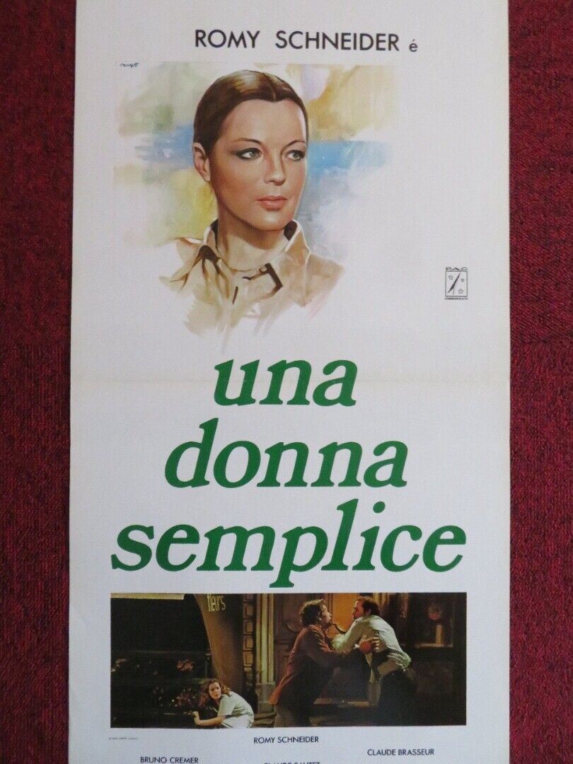 UNA DONNA SEMPLICE / A Simple Story ITALIAN LOCANDINA (27.5"x13") POSTER 1978 Movie posters