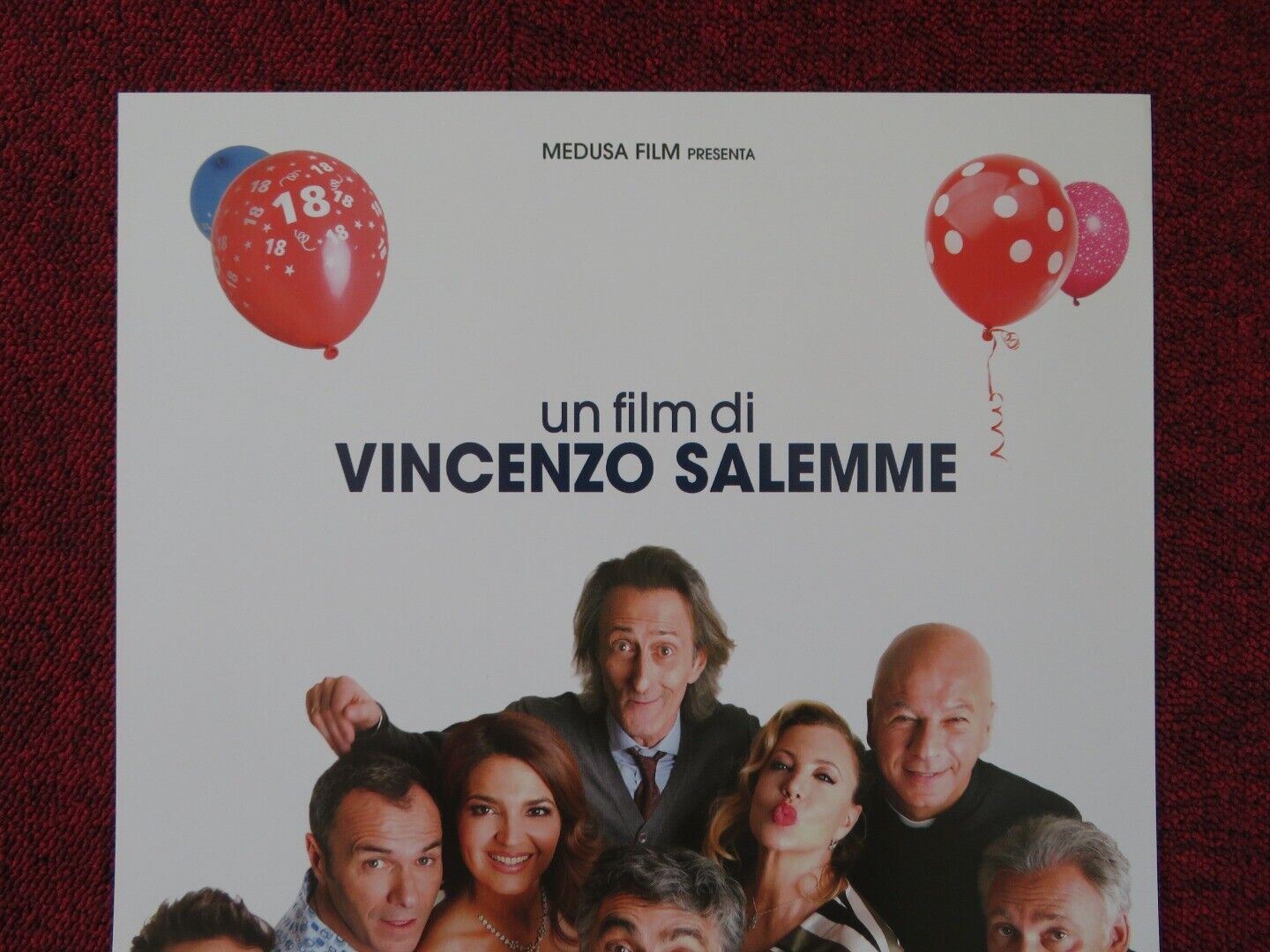 UNA FESTA ESAGERATA ITALIAN LOCANDINA (26.5"x12.5") POSTER V SALEMME 2018 Rendezvous Cinema Movie posters