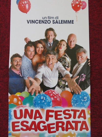 UNA FESTA ESAGERATA ITALIAN LOCANDINA (26.5"x12.5") POSTER V SALEMME 2018 Rendezvous Cinema Movie posters