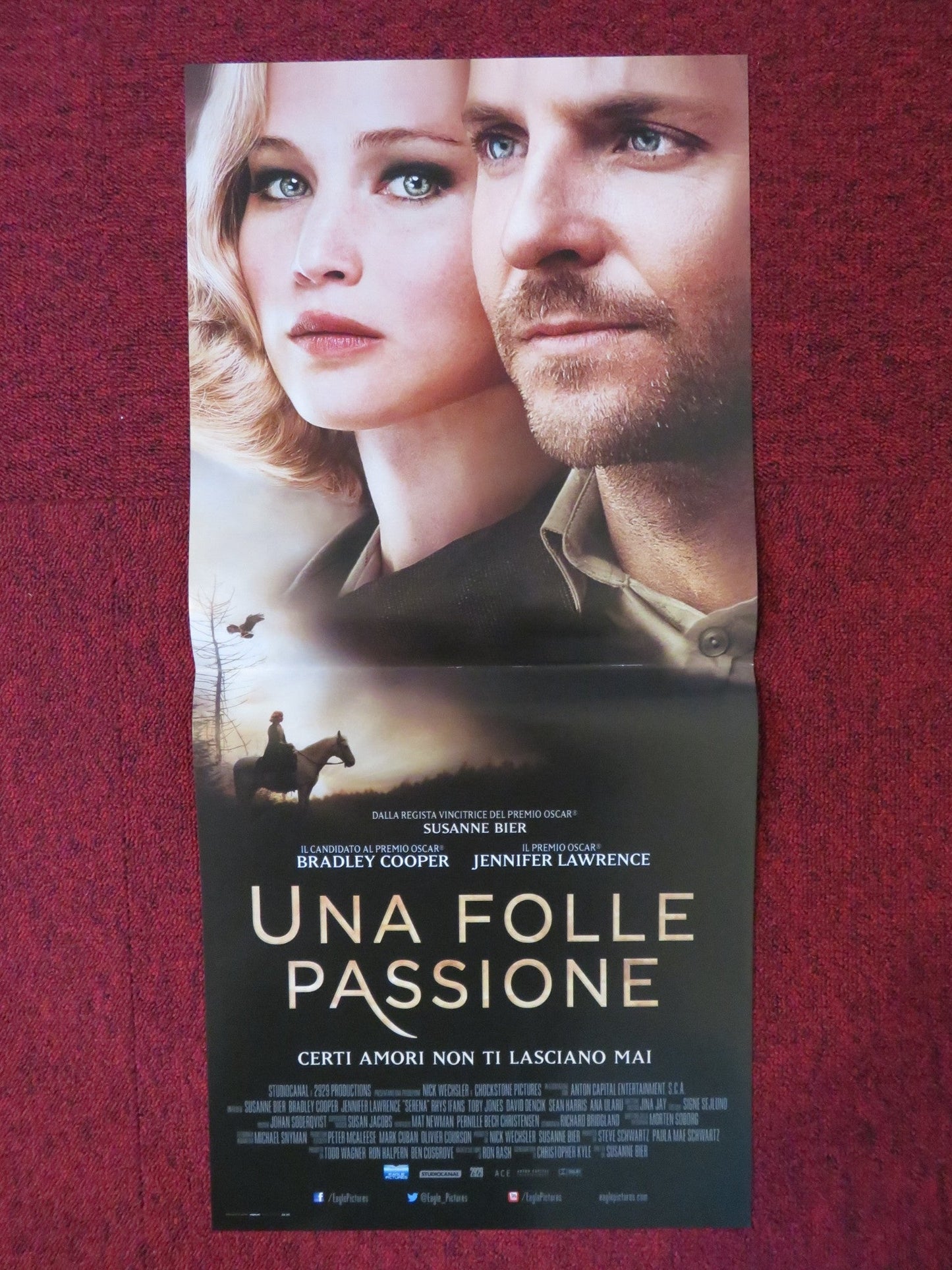 UNA FOLLE PASSIONE ITALIAN LOCANDINA POSTER BRADLEY COOPER J. LAWRENCE 2014 Rendezvous Cinema Movie posters
