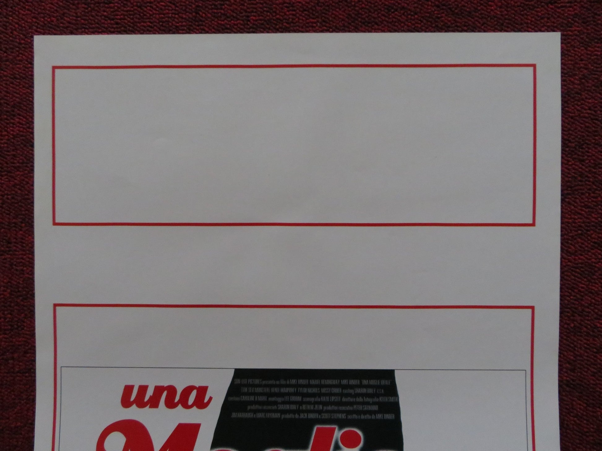 UNA MAGLIE IDEALE ITALIAN LOCANDINA POSTER MIKE BINDER MARIEL HEMINGWAY 1999 Rendezvous Cinema Movie posters