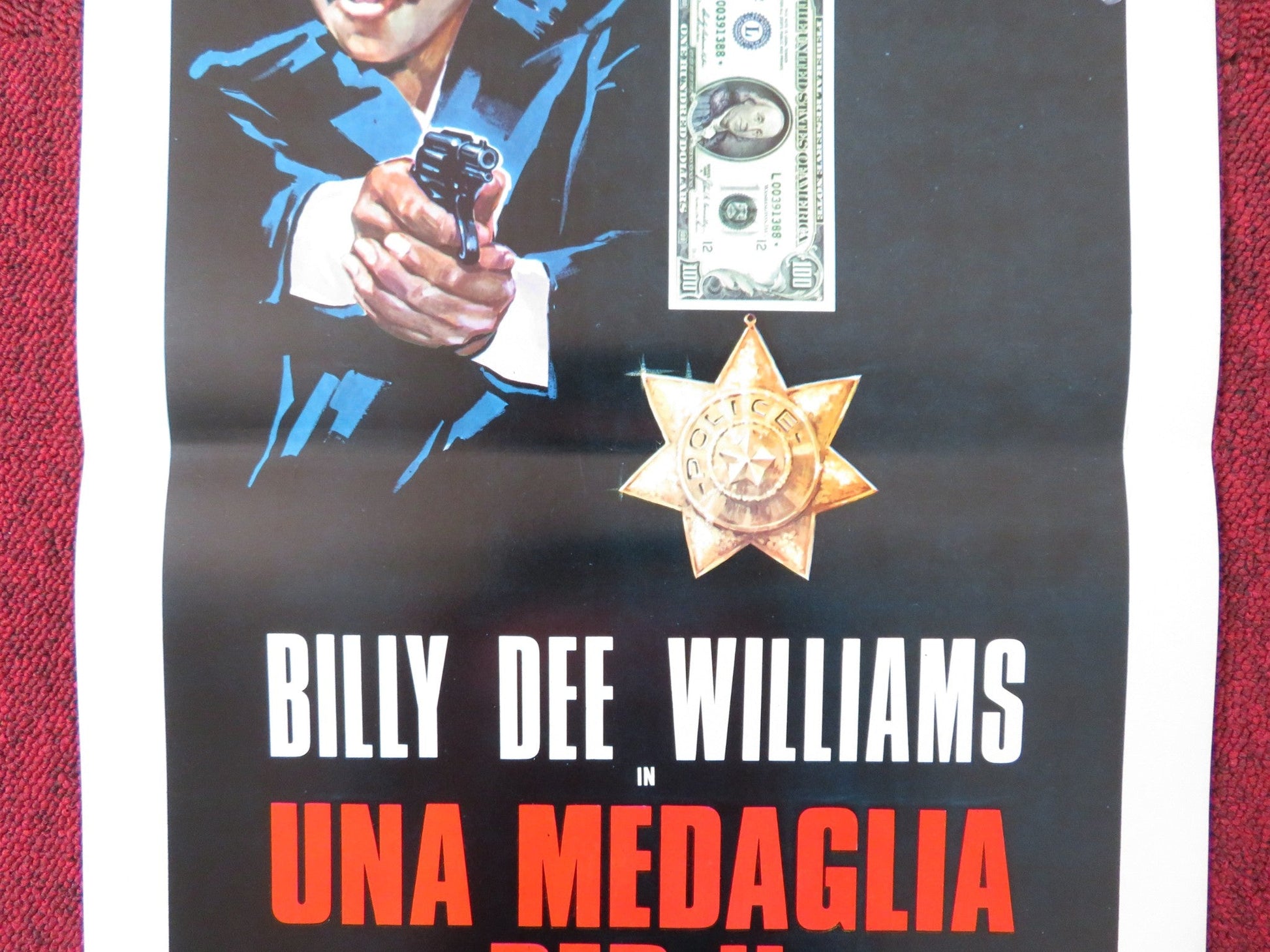 UNA MEDAGLIA PER IL PIU' CORROTTO ITALIAN LOCANDINA POSTER B. DEE WILLIAMS 1974 Rendezvous Cinema Movie posters