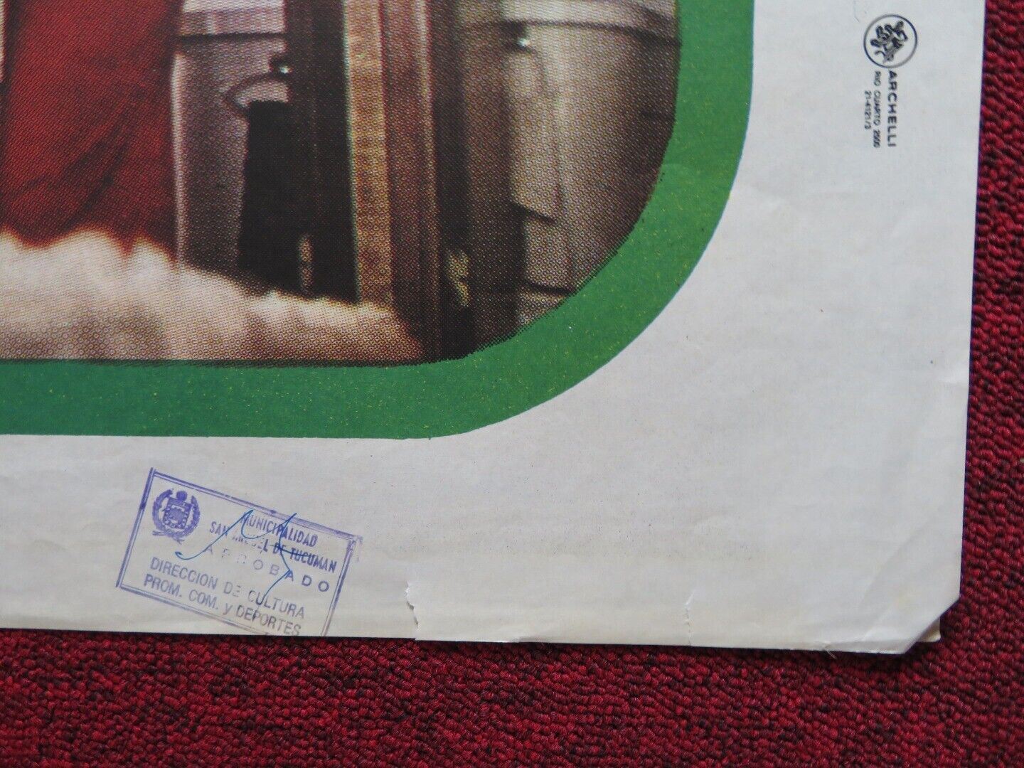 UNA NOCHE EMBARAZOSA FOLDED ARGENTINA ONE SHEET POSTER LANDO BUZZANCA 1977 Movie posters
